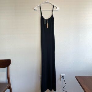 NWT Black Maxi Skims Spaghetti Strap Dress